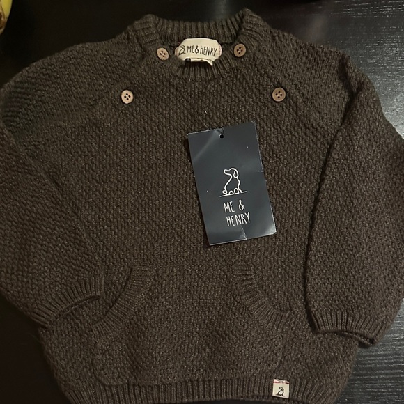 Me & Henry Other - Me & Henry Kids' Brown Knit Sweater